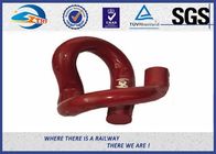 Red Painting Nabla Railway Metal Spring Clips Steel 3 Million Times Fatigue Test