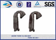 Black 60Si2Mn Steel Rail Anchors / Section Bar heat - treated For Railroad