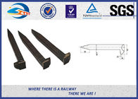 Q235 4.6 / 4.8 Grade Railroad Track Spikes With Plain Finished