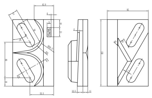 Klipp 9220, Stahlplatten-schweißbares oberes Klipp mit Gumminase und Basis-Klipp für Kran-Schiene A100 von Suyu